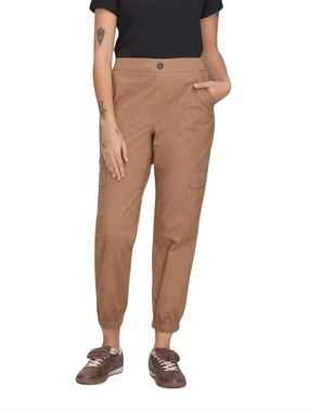 Reitmans Tan Cuffed Ankle Cargo Jogger Pants – Size Large LONG Inseam NWoT